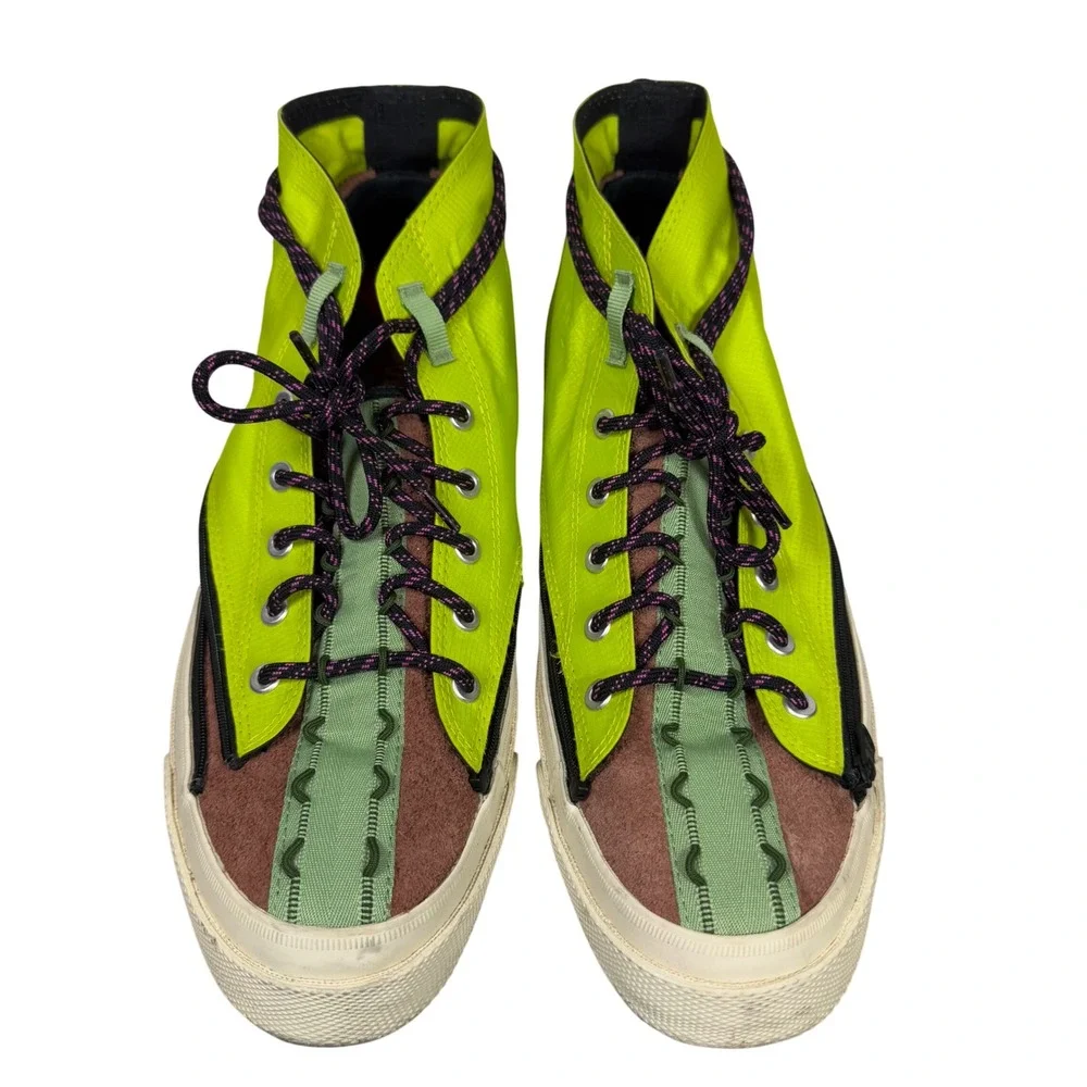 Converse Chuck Taylor Deck Terrain Star Love Bird Mid Neon Yellow Sneaker Men 11
